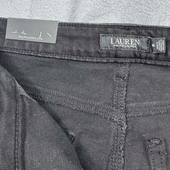 Ralph Lauren Gold Metallic High Rise Skinny Ankle Jeans Women’s 18 Super Stretch - Picture 5 of 16